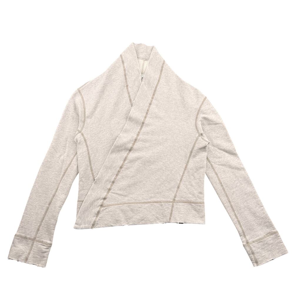 Standard James Perse Open Front Raw French Terry Cardigan Women’s 3/L Minimalist
